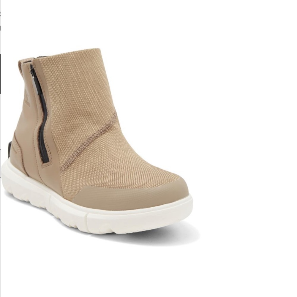 Sorel Explorer II Waterproof Boots with Zipper Camel Taupe WP Size 9.5 New w Box
